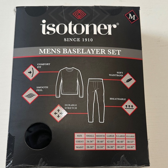 isotoner Other - isotoner Men's Baselayer Set - Black